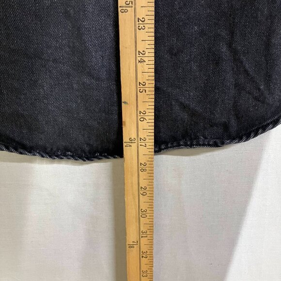 NWOT Wild Fable Women's Size XS Black Oversized L-Sleeve Button-Up Denim Jacket - Picture 11 of 11